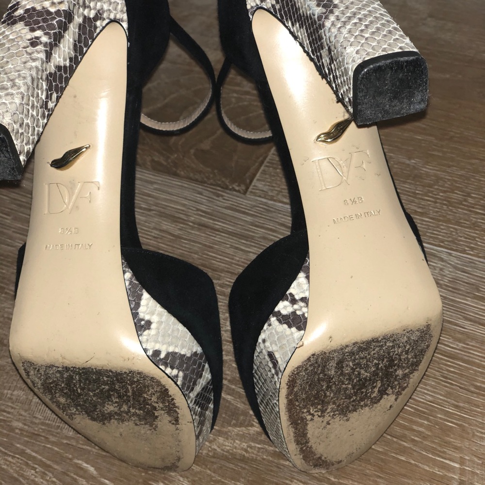 Diane Von Furstenberg Platform With Python Detail - image 4